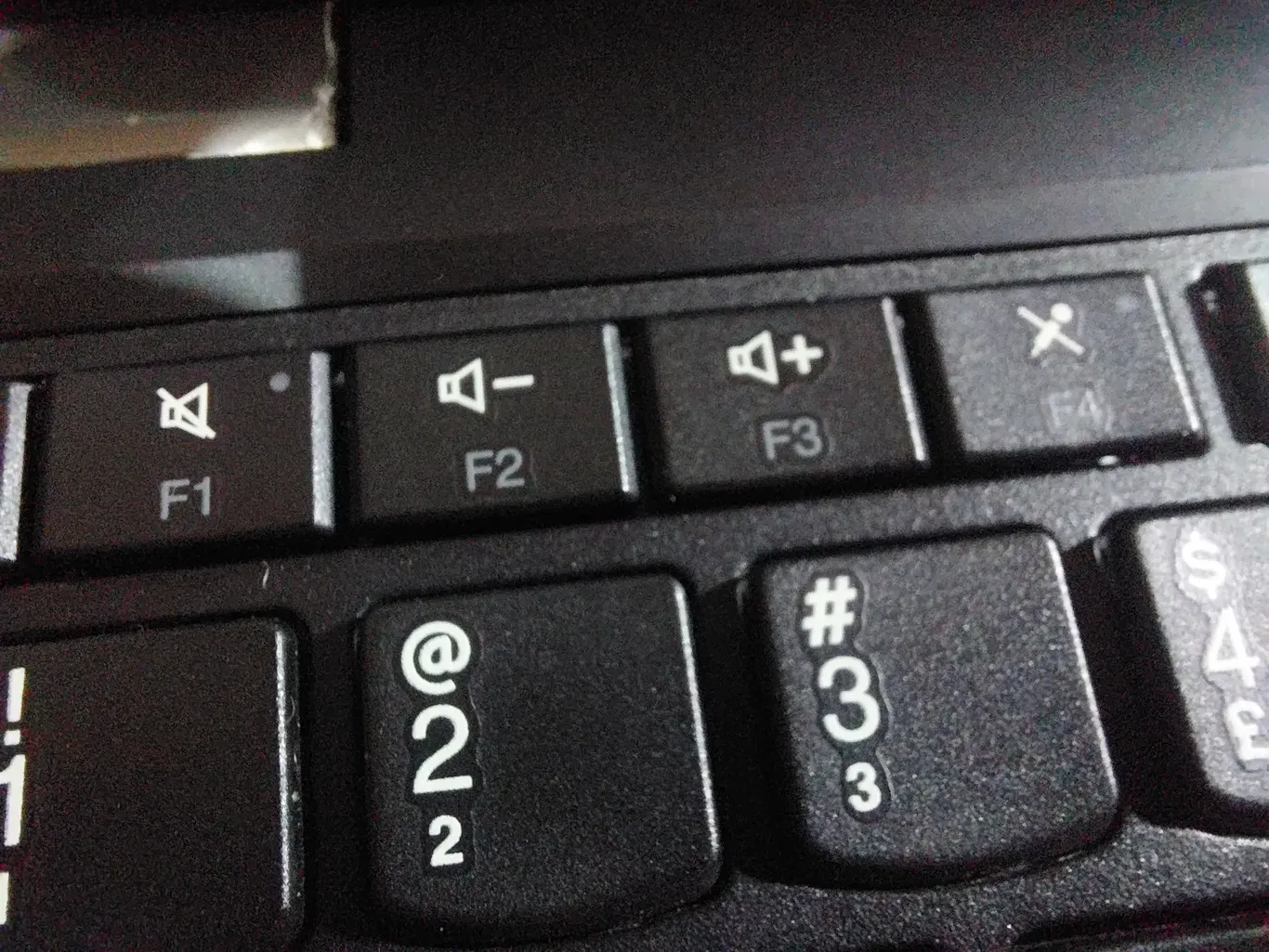 As Teclas de Função do F1 ao F4