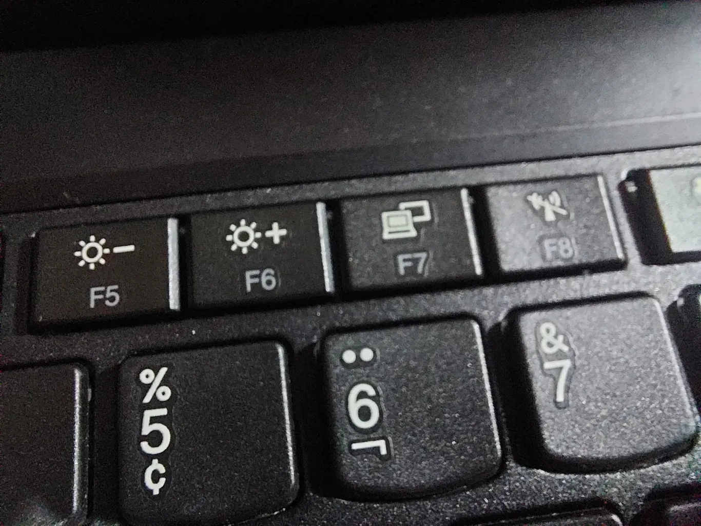 As Teclas de Função do F5 ao F8