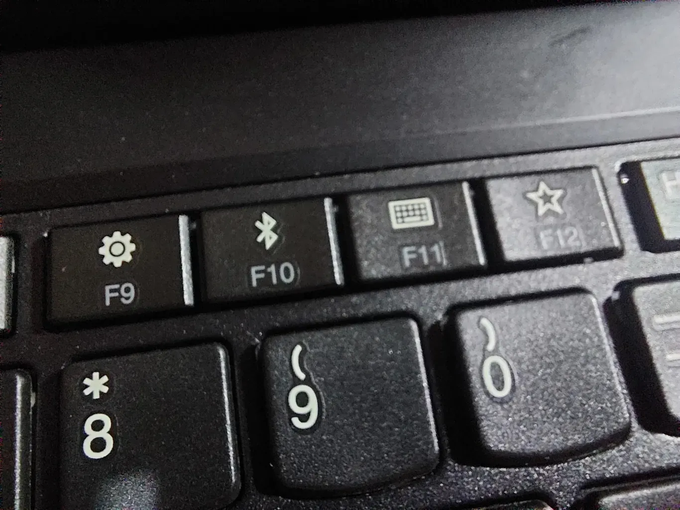 As Teclas de Função do F9 ao F12