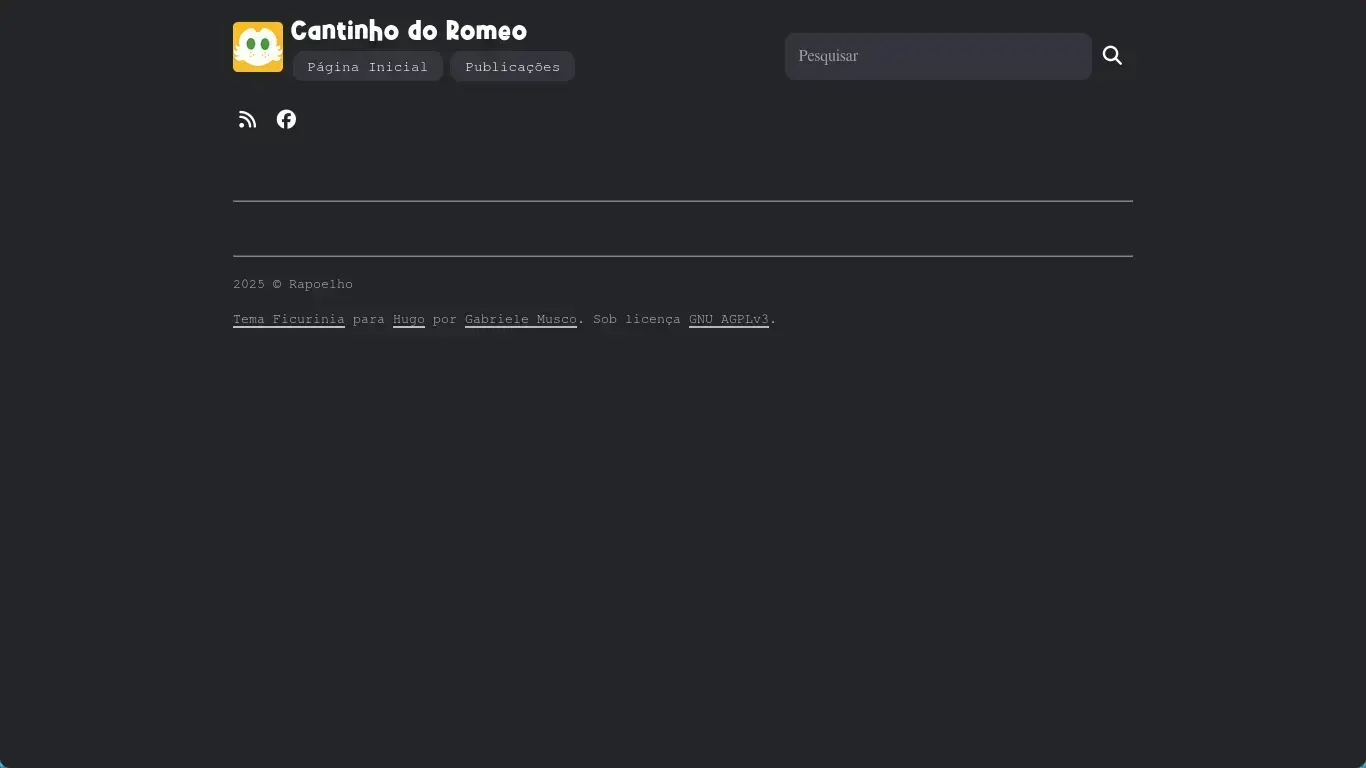 Cantinho do Romeo com o Tema. Ajustes são necessários Cantinho do Romeo com o Tema. Ajustes são necessários