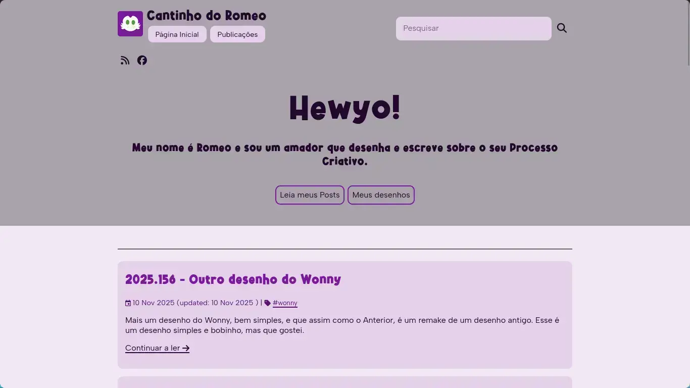 E assim ficou o Cantinho do Romeo com o tema da Toca do Rapoelho E assim ficou o Cantinho do Romeo com o tema da Toca do Rapoelho