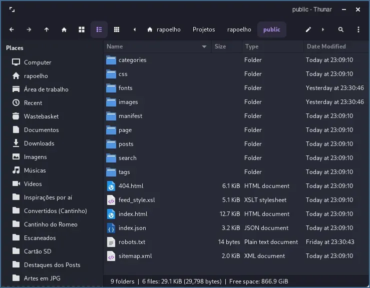 E assim ficaram os arquivos do Blog E assim ficaram os arquivos do Blog
