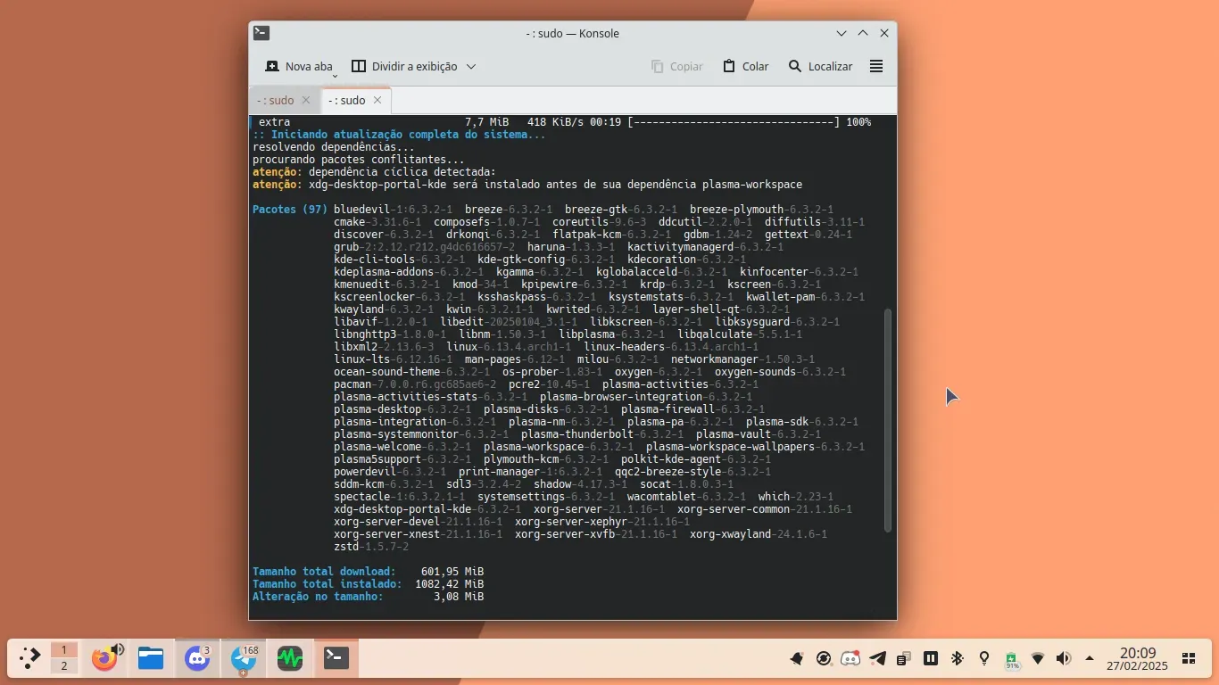 Atualizando o Sistema para ver se resolve esse problema Atualizando o Sistema para ver se resolve esse problema
