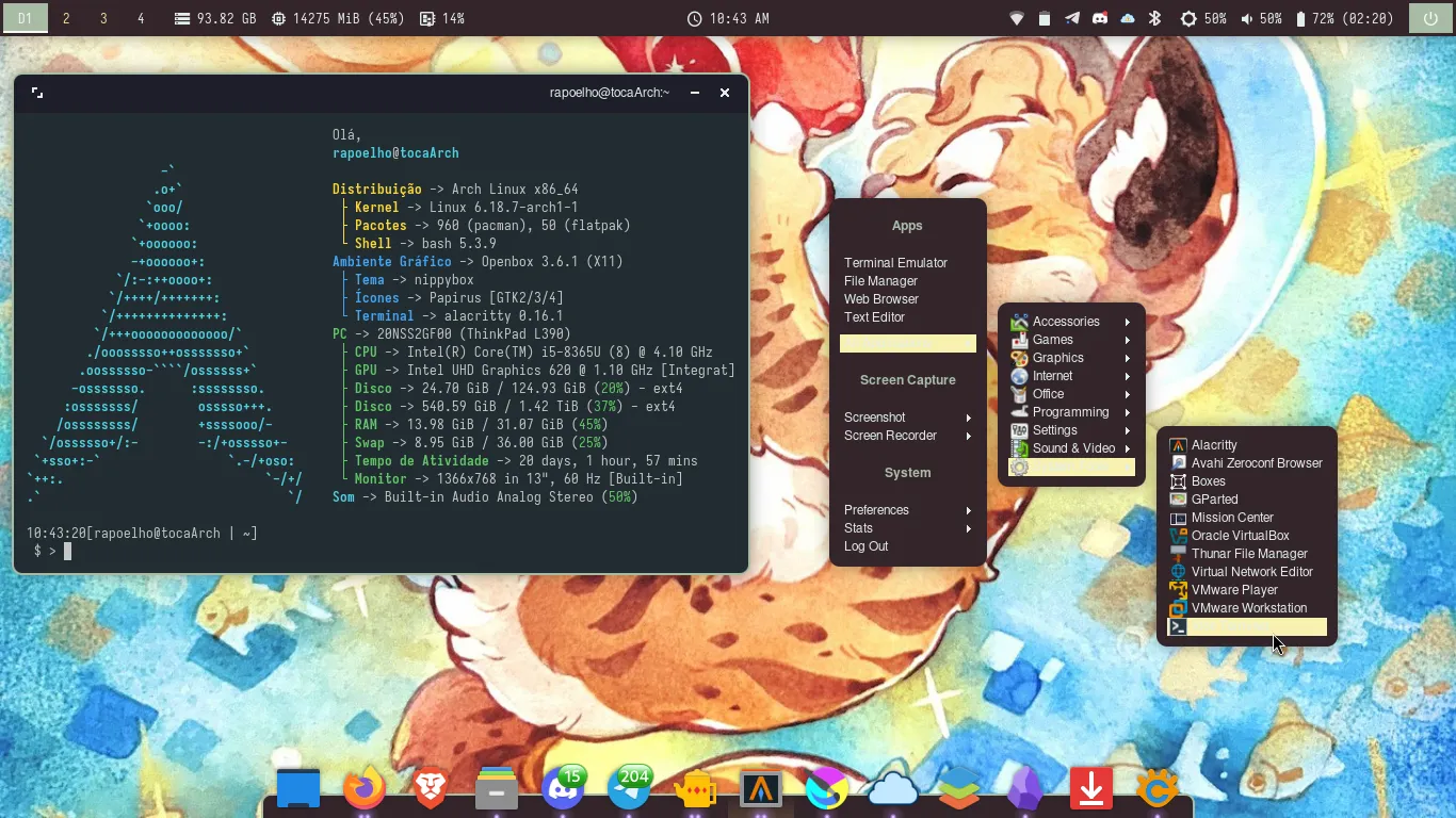 O meu Linux Perfeito num Thinkpad
