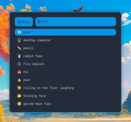 Como usava isso muito no Windows e uso Emojis com frequência, decidi trazer para o Nippybox Como usava isso muito no Windows e uso Emojis com frequência, decidi trazer para o Nippybox