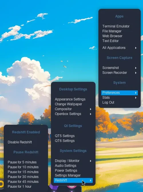 Somente algo para configurar o Filtro de Luz Azul do sistema Somente algo para configurar o Filtro de Luz Azul do sistema