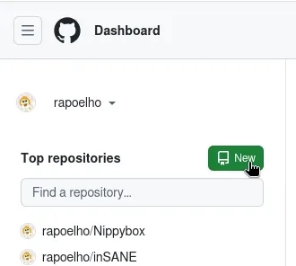 Indo criar um novo repositório Indo criar um novo repositório