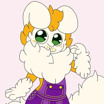 Esse é o meu fursona: Romeo, um mestiço de Coelho com Raposa, um legítimo Rapoelho