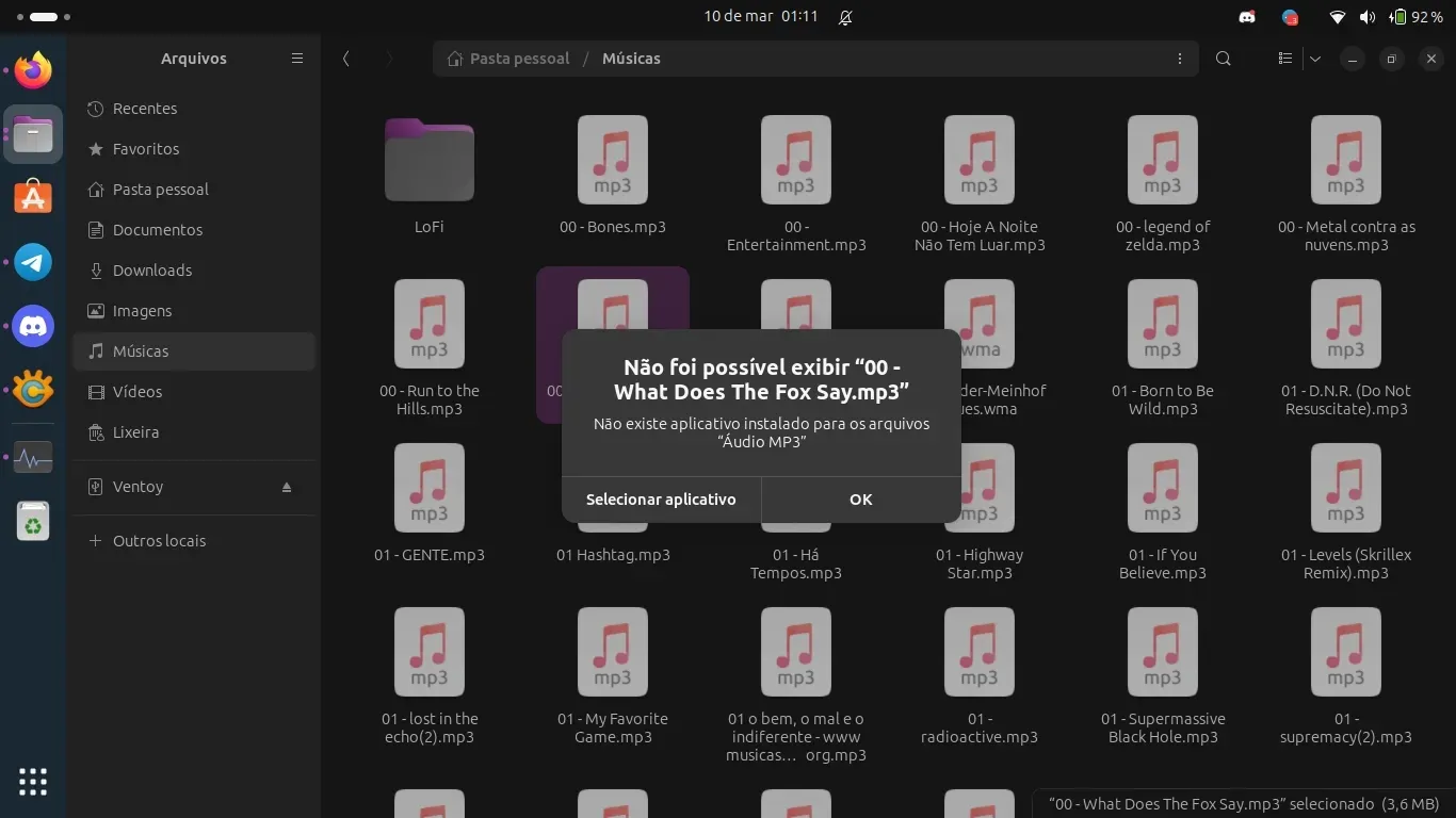 Não há aplicativo para ouvir Música na instalação padrão do Ubuntu 23.10 Não há aplicativo para ouvir Música na instalação padrão do Ubuntu 23.10