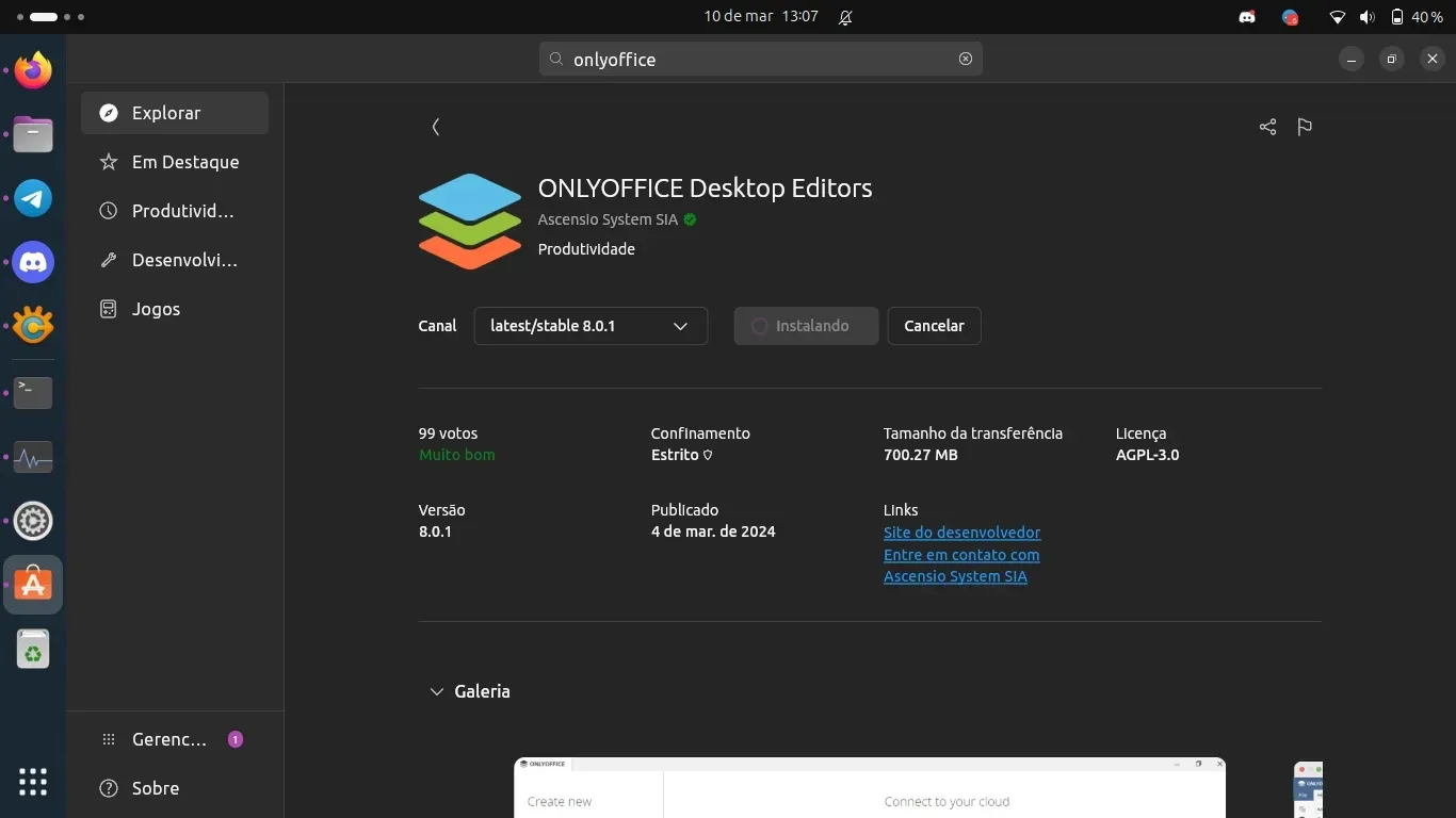 Onlyoffice na Snap Store Onlyoffice na Snap Store