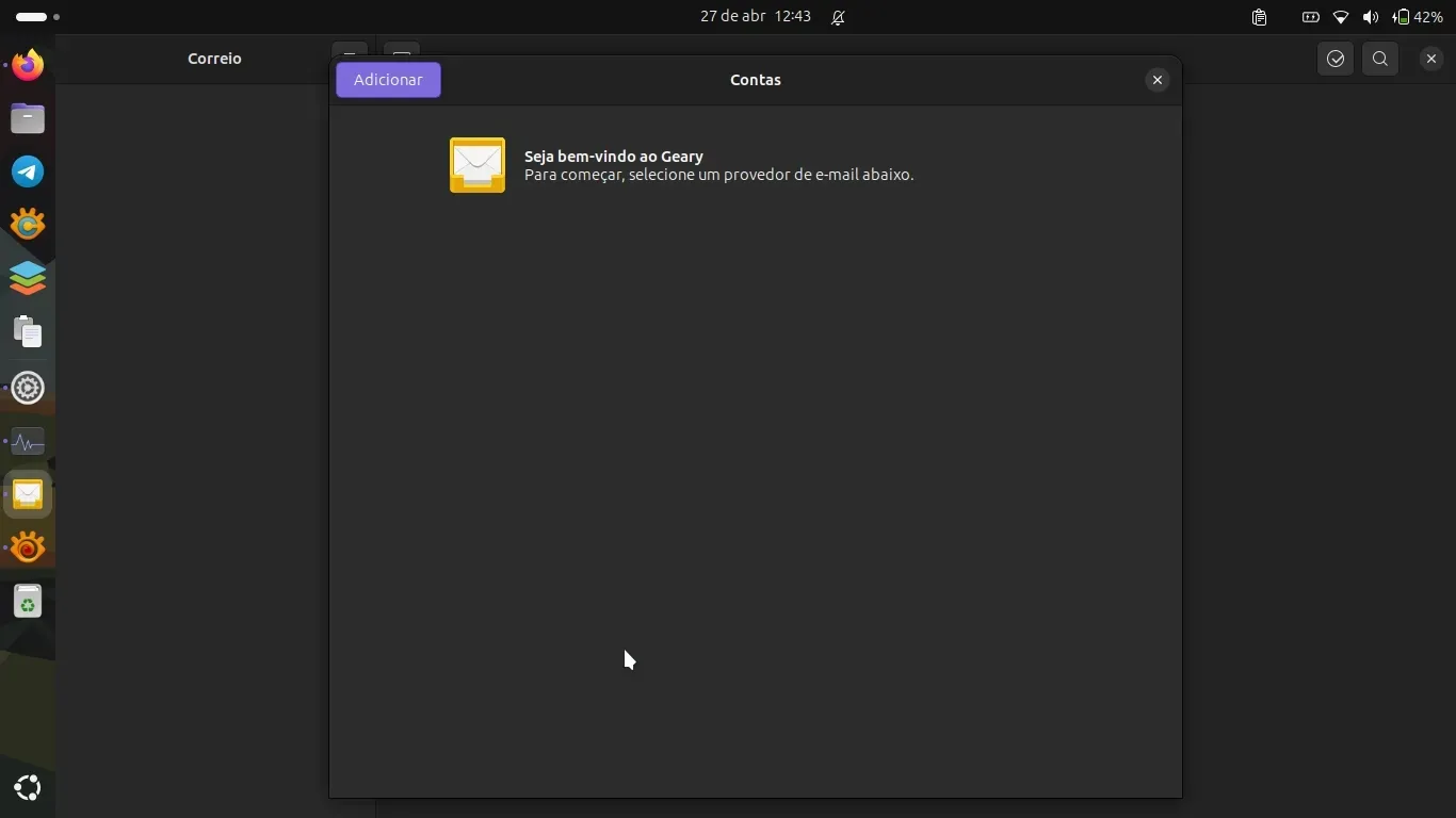 Geary sem o Email, mas o problema estava entre o monitor e a cadeira Geary sem o Email, mas o problema estava entre o monitor e a cadeira