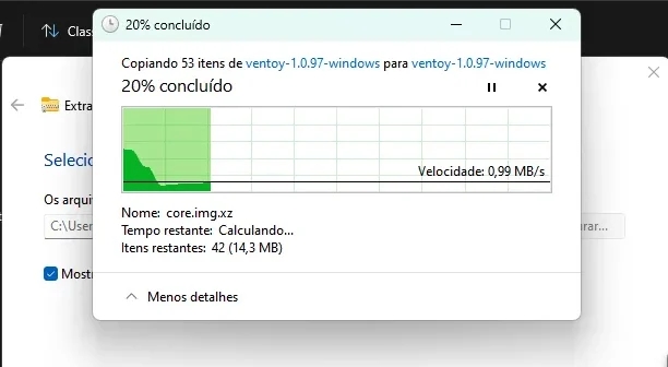 Extraindo o Ventoy