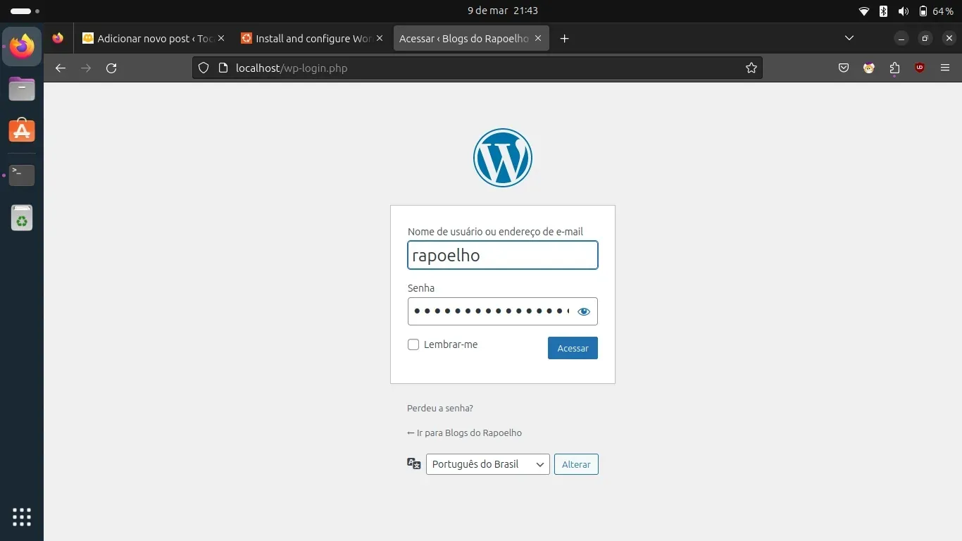 ... agora é só fazer Login para entrar … agora é só fazer Login para entrar